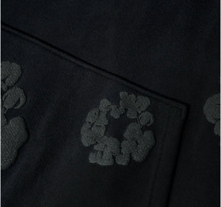 Denim Tears Cotton Wreath ‘BLACK MONOCHROME’ Hoodie