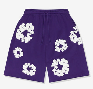 Denim Tears Cotton Wreath ‘PURPLE’ Shorts