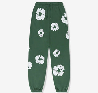 Denim Tears Cotton Wreath ‘GREEN’ Sweatpants