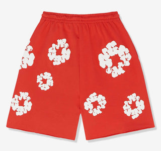 Denim Tears Cotton Wreath ‘RED’ Shorts