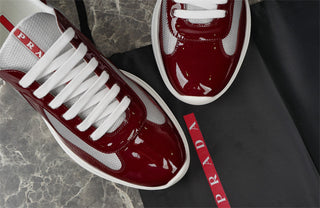 PRADA AMERICAS CUP PATENT LEATHER ‘BURGUNDY’