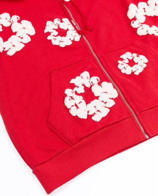 Denim Tears Cotton Wreath Zip Hoodie ‘RED’