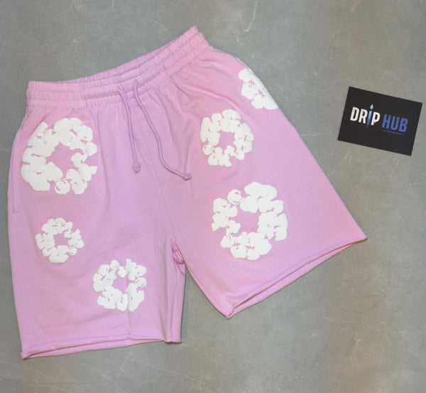 Denim Tears Cotton Wreath 'PINK' Shorts – officialdriphub