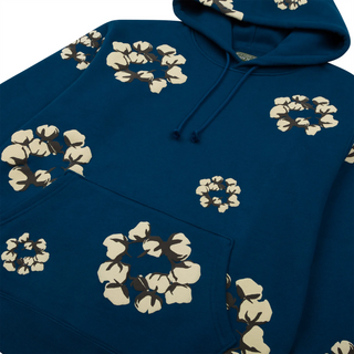 Cactus Tears Cotton Wreath ‘BLUE’ Hoodie