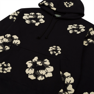 Cactus Tears Cotton Wreath ‘BLACK’ Hoodie