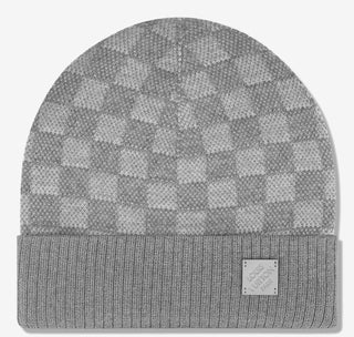 LV ‘Néo Petit Damier Grey Beanie & Scarf’ (CLEARANCE)