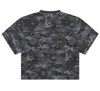 Denim Tears Camo Cotton Wreath Mesh T-Shirt ‘Black’