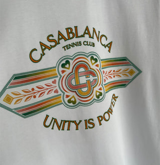 CASABLANCA UNITY IS POWER T-SHIRT (WHITE)