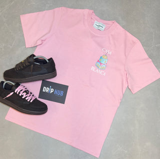 CASABLANCA MEMPHIS ELEMENTS T-SHIRT (PINK)