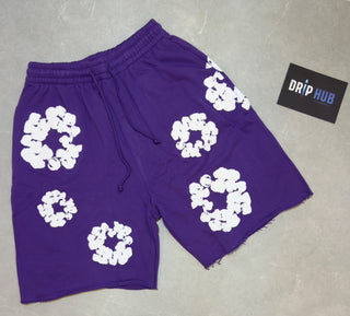 Denim Tears Cotton Wreath ‘PURPLE’ Shorts