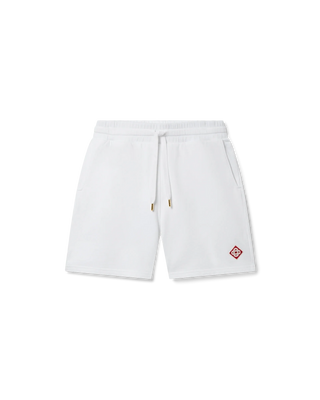 CASABLANCA DIAMOND LOGO SWEATSHORTS WHITE